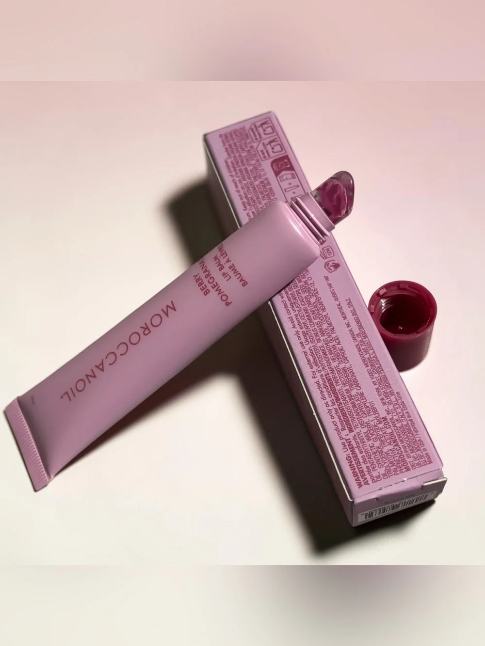 NEW in Box! Moroccanoil Lip Balm Berry Pomegranate 0.5 oz